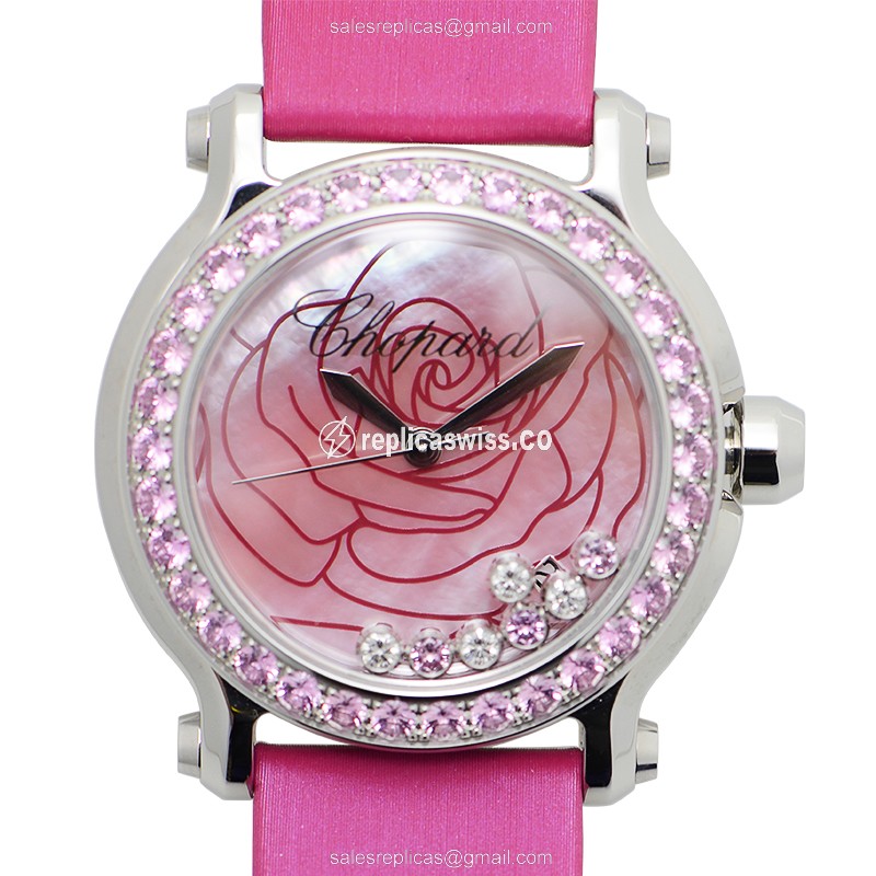 Chopard Happy Sport Quartz - Pink Dial - Stainless Steel Case - Pink Buckle - Sapphire Crystal